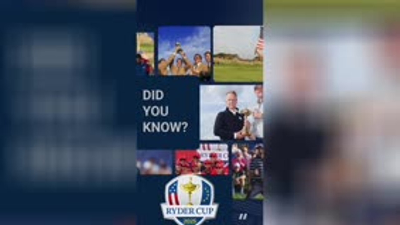 Did you know this about the Ryder Cup?