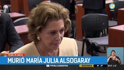 Murió María Julia Alsogaray