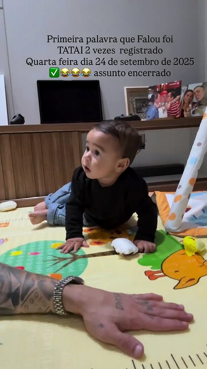 Vídeo: MC Daniel reage a primeira palavra do filho de 7 meses: 'Encerrado'