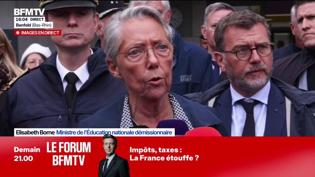 Enseignante poignardée en classe: l'élève mis en cause est rentré avec une arme dans l'établissement , a précisé Elisabeth Borne, assurant continuer à travailler sur la sécurisation des enceintes scolaires