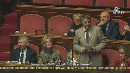 Renzi - Intervento in Senato (24.09.25)