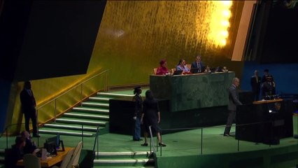 El momento en el que el rey Felipe VI ha pedido el alto al fuego en la Asamblea de la ONU