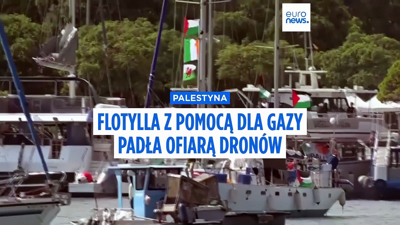 Flotylla z pomocą dla Gazy padła ofiarą dronów i eksplozji, twierdzą ...