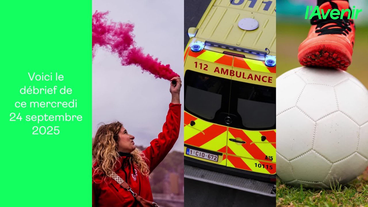 Le Récap': 10.000 manifestants à Namur | Un cycliste perd la vie dans la région de Charleroi | Foot: le CEO de l'ACFF va quitter son poste