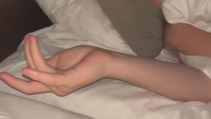 Lad gets cozy in bed and dreams of casting webs like Spider-Man