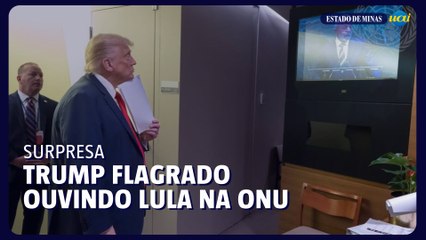 ONU divulga foto de Donald Trump assistindo discurso de Lula