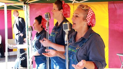 The Liberty Sisters filmed by George Ody in concert for the Forties weekend festivities in Watchet.