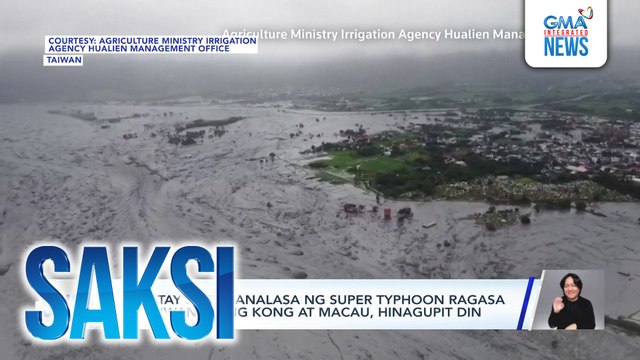 14 patay sa pananalasa ng Super Typhoon Ragasa sa Taiwan; Hong Kong at Macau, hinagupit din | Saksi