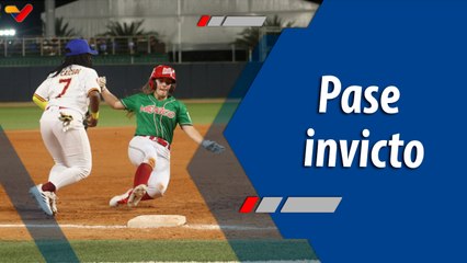Deportes VTV | Venezuela va invicta a la semifinal del Campeonato Panamericano de Béisbol Femenino