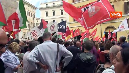 Global Sumud Flotilla, presidio di protesta contro gli attacchi a piazza Montecitorio