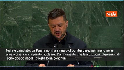 Zelensky: Istituzioni internazionali sono troppo deboli, perciò follia guerra russa continua