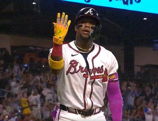 Ronald Acuña tronó jonrón 20 de la temporada