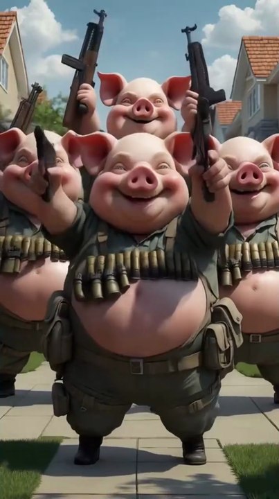 Brave pigs