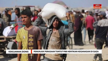 Penunjuk perasaan tuntut PBB hentikan keganasan Gaza