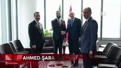 Cumhurbaşkanı Erdoğan, Ahmed Şara ile görüştü