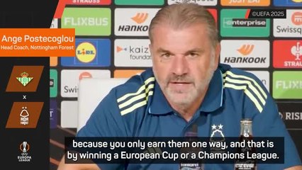 Postecoglou to tap into Forest's European history for Europa League run
