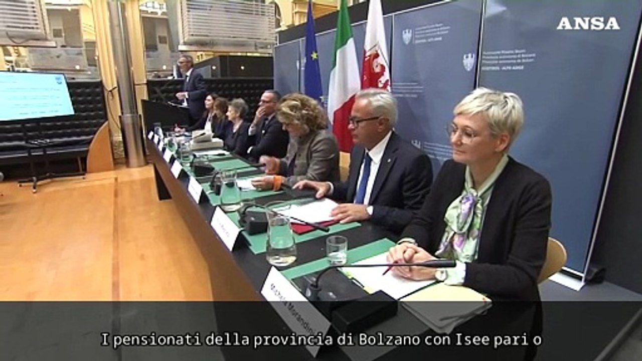 Sussidio per pensionati a redditi bassi, siglata la convenzione tra Inps e Provincia di Bolzano