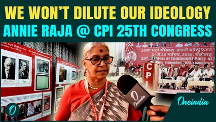 Annie Raja at CPI’s 25th Congress | We Stand by Ideology, Not Trends | Oneindia News