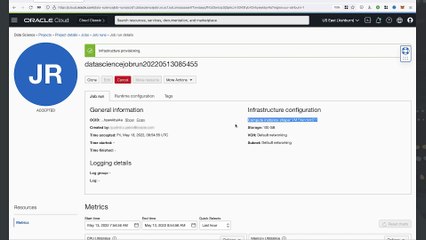 49. Demo: Start and Manage a Job Run - Oracle Cloud Infrastructure Data Science Professional