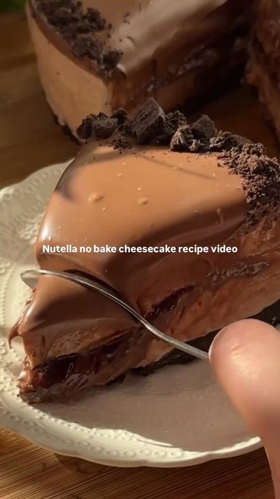 Nutella Cheesecake Recipe | No Bake Creamy & Delicious Dessert