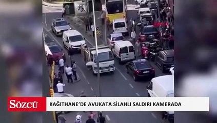 Kağıthane’de avukata silahlı saldırı kamerada