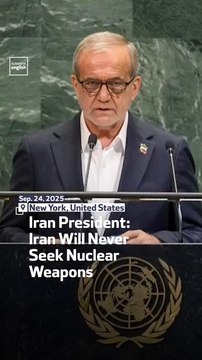 Iran President: Iran Will Never Seek Nuclear Weapons