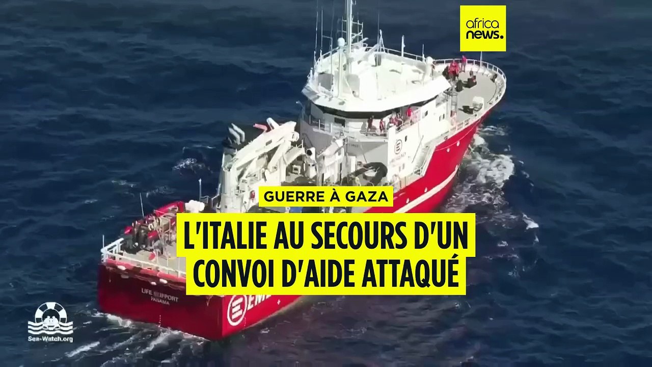Guerre à Gaza : une frégate italienne au secours d'un convoi d'aide humanitaire