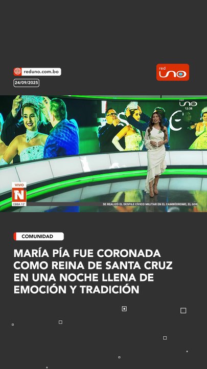 María Pía fue coronada como reina de Santa Cruz en una noche llena de emoción y tradición