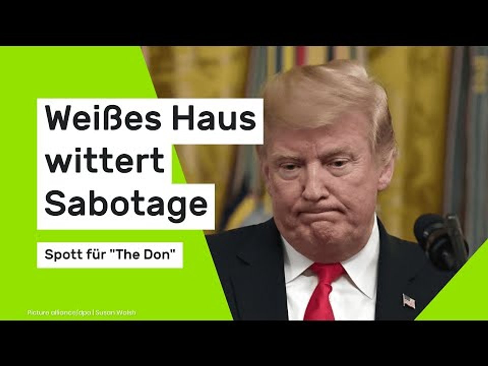 Donald Trump: Spott für 'The Don' nach Rolltreppen-Panne - Weißes Haus wittert Sabotage