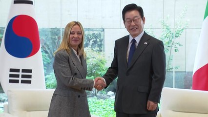 이 대통령, 멜로니 이탈리아 총리와 정상회담...G7 이후 3개월 만 / YTN