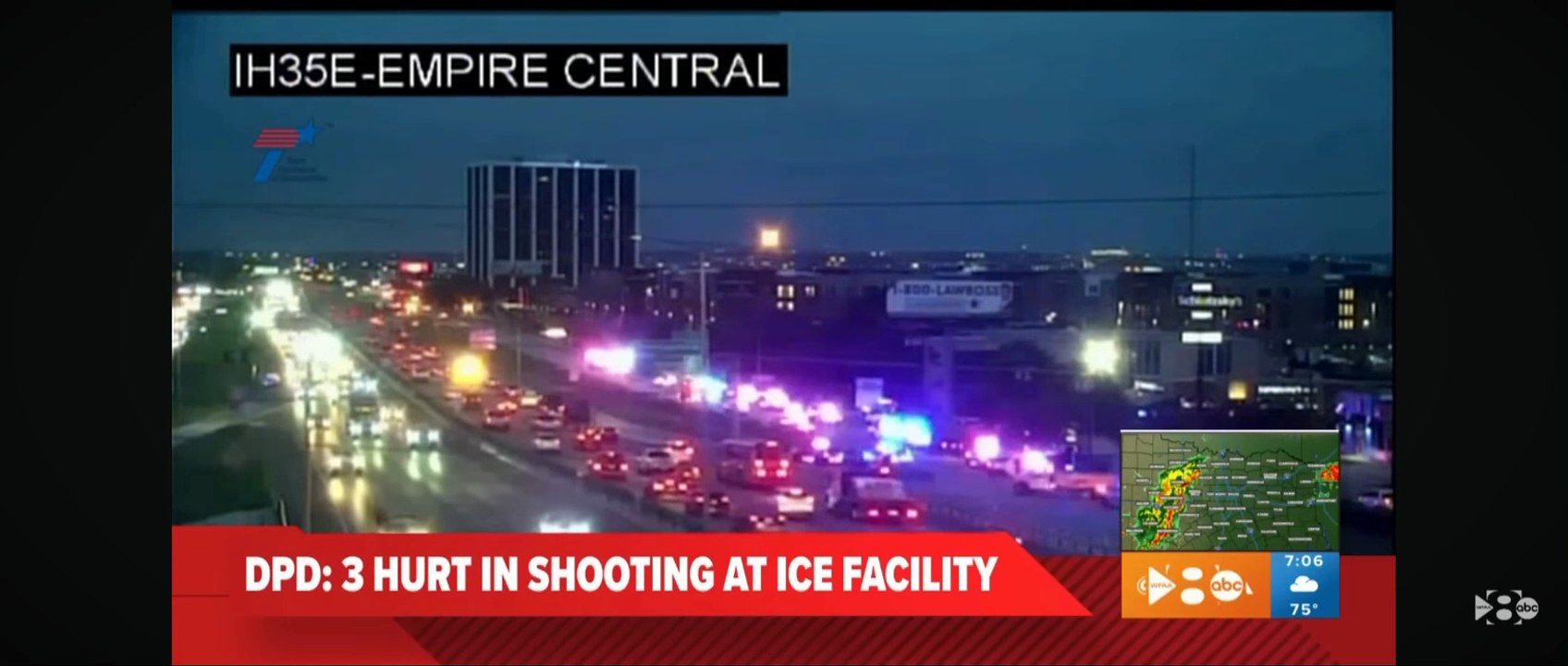 LIVE NEWS - Dallas ICE shooting - 3 people injured in shooting at Dallas ICE facility, police search for sniper