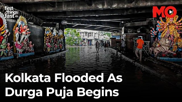 Kolkata under water: Durga Puja begins amid historic rain