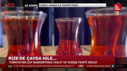 Rize'de çayda hile