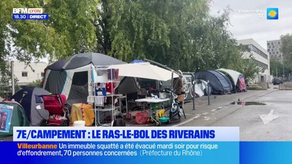Campement à Lyon 7e : le ras-le-bol des riverains