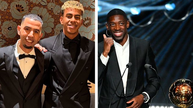 Lamine Yamal: nuevo video muestra los cantos y gritos del padre del jugador antes de anunciar al ganador del Balón de Oro