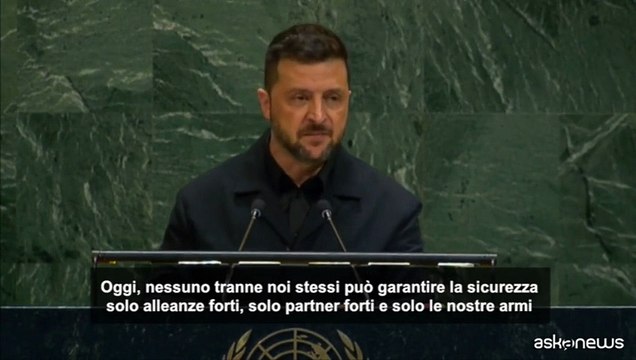 Zelensky: Solo armi e alleati possono garantirci la sicurezza