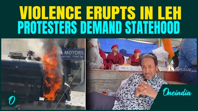 Leh Protests: 4 Dead as Ladakh Statehood Protest Turns Violent; BJP Office In Leh Attacked