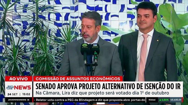 Senado aprova isenção de IR de R$ 5 mil; Calheiros culpa demora da Câmara | TEMPO REAL