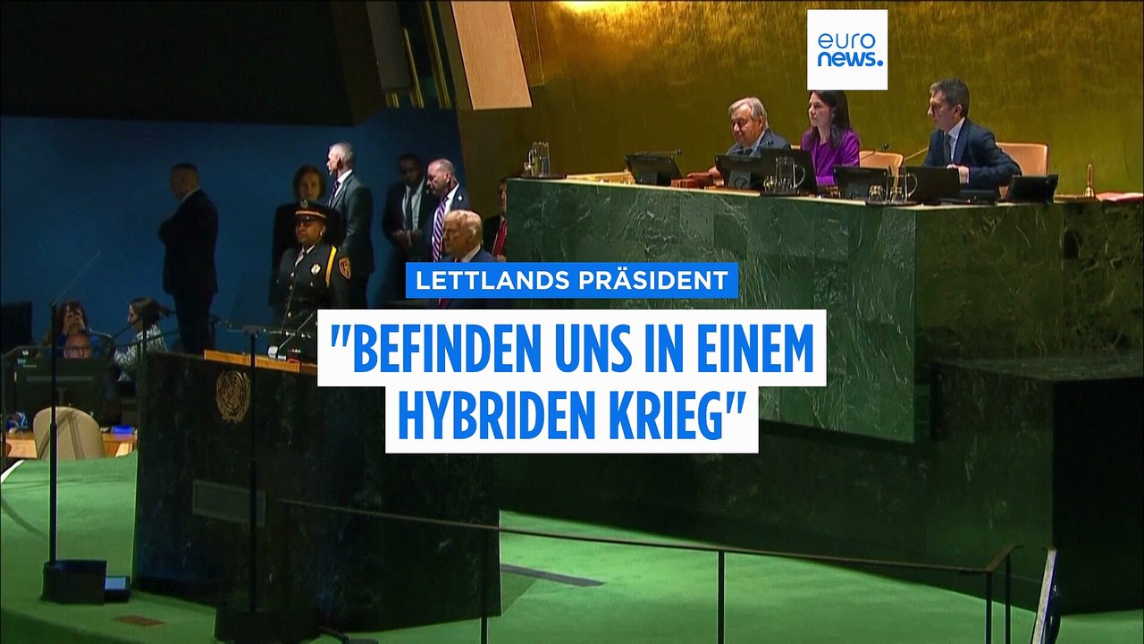 Lettlands Präsident Rinkēvičs: 'Wir befinden uns in einem hybriden Krieg'