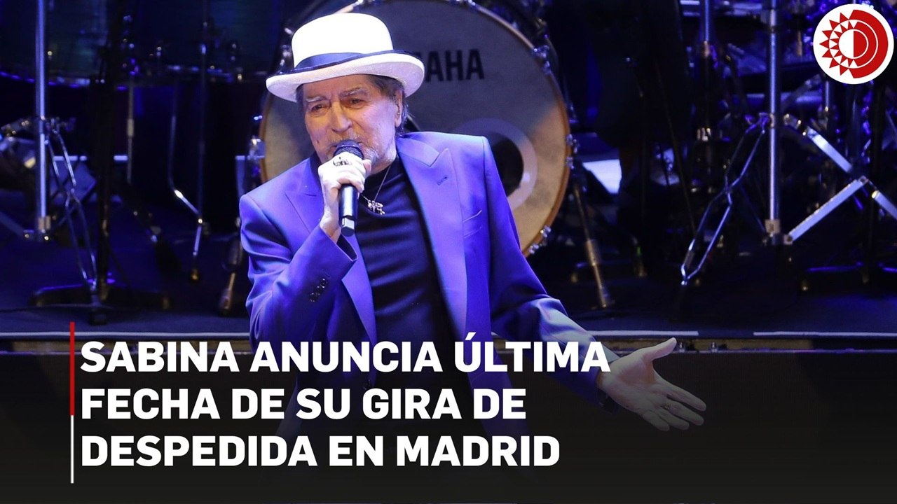 Anuncia Joaquín Sabina la última fecha de su gira de despedida en Madrid