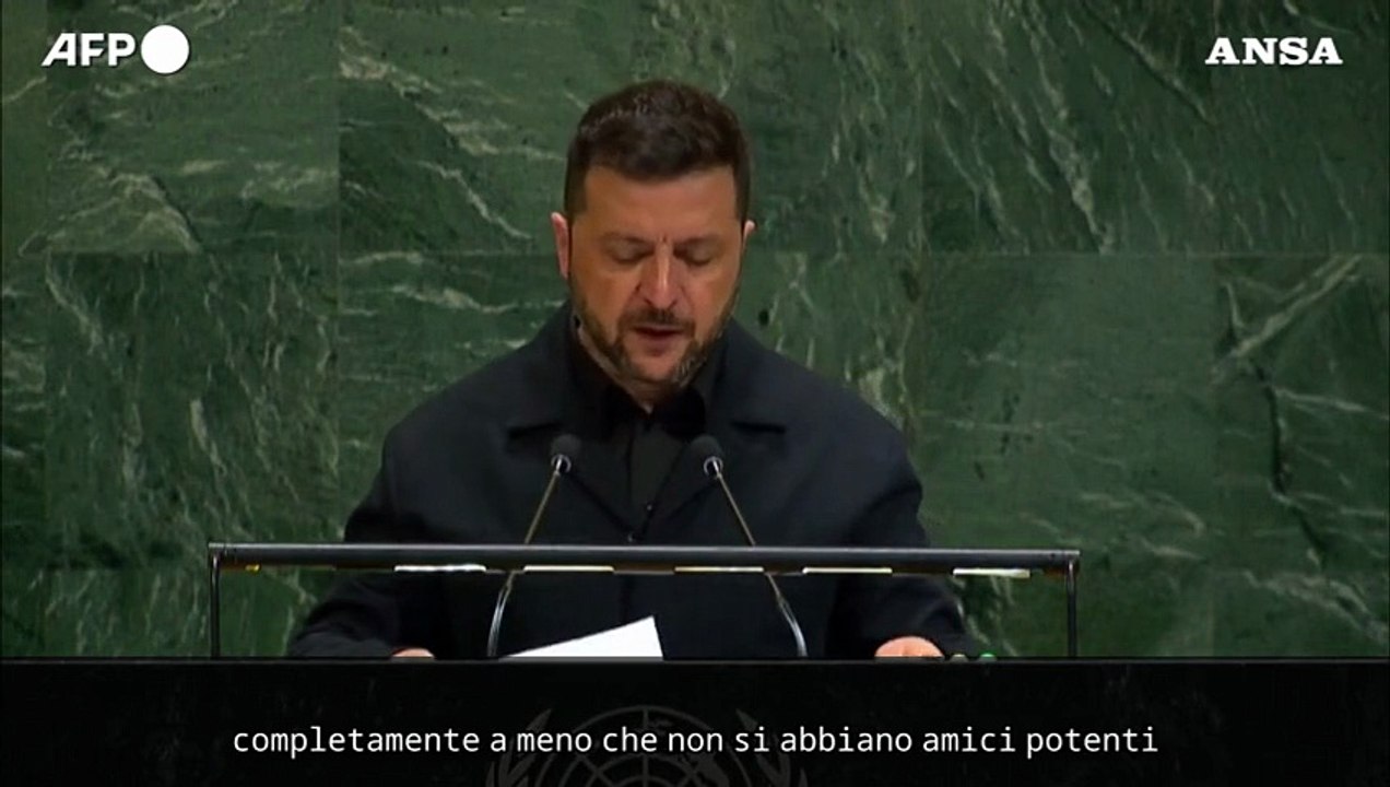 Zelensky all'Onu: "Solo le armi possono garantire la sicurezza"