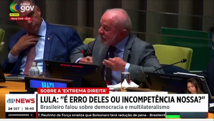 Lula participa de reunião em defesa da democracia em NY e fala sobre crescimento da direita