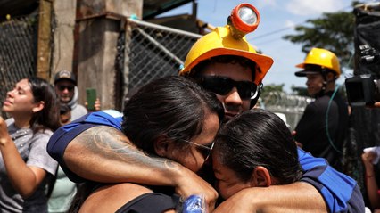 Mineros rescatados en Colombia