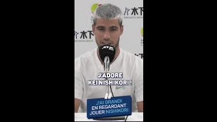 Tokyo - Alcaraz : "J'ai grandi en regardant jouer Nishikori"