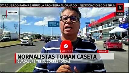 En Hidalgo, estudiantes normalistas toman caseta del Arco Norte