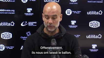 Man. City - Guardiola : "C'était mieux que contre Arsenal"