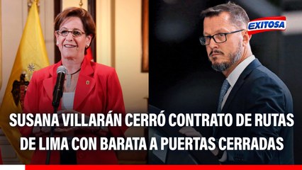 Susana Villarán cerró contrato de Rutas de Lima con Barata a puertas cerradas, señala exregidor