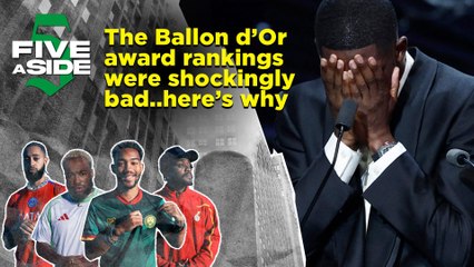 Five ASide: The Ballon d’Or award rankings were shockingly bad..here’s why