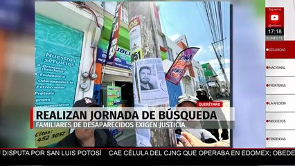 En Querétaro, familiares de personas desaparecidas realizan jornada informativa y de búsqueda