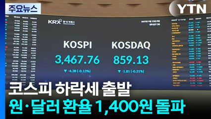 최고치 찍고 3,470대로 물러난 코스피, 오늘 반등할까 / YTN
